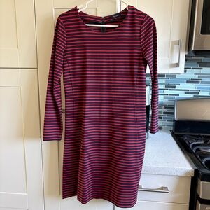 Madewell Sorbonne striped shaped dress